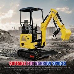 1.8 Ton Mini Excavator Rubber Track with Kubota Diesel With Side Swing Boom USA