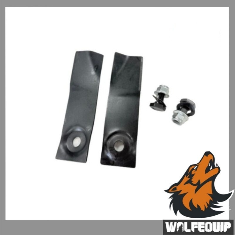 2 pcs Wolfequip Remote Control Lawn Mower Blades & Bolts Parts Set for LDH-HT550