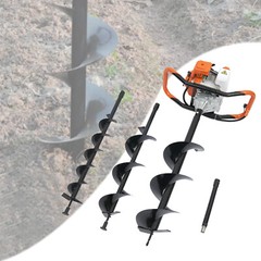 71CC/52CC Post Hole Digger Gas Powered Earth Auger Borer Ground 4″ 6″ 8″ Bits
