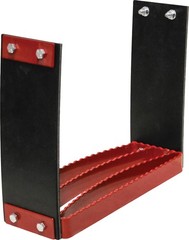 KM Universal Bolt-On Flex Step – Red flexible step for tractors