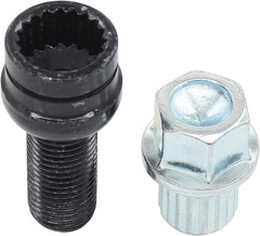 M14 x 1.5 Antitheft Wheel Bolts Lock Lug Nut with Key for VW Golf Jetta