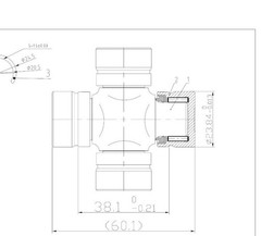 NEW U-Joint Kit for a Spicer 1000 series ISR .938″ x 1.50″ U-Joint 5-170X NPS