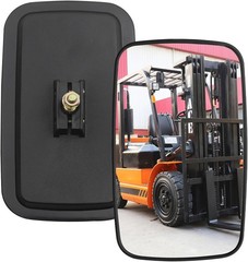 9X5.5In Universal Forklift Mirrors – Adjustable Glass Mirror for Truck, Tractor,