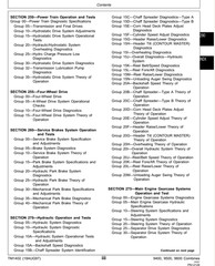 4 Service Manual JOHN DEERE 9400 9500 9600 COMBINES TM1401 TM1402 Diagnosis Test