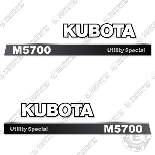 Fits Kubota M5700 Decal Kit Tractor Decals (Utility Special) – 7 YEAR 3M VINYL!