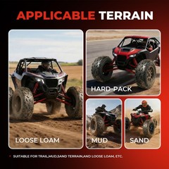 145/70-6 6PR Tubeless Street Mini Bike ATV Tires 2-Pack CC100X CT100U