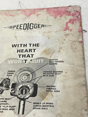 Vintage Original SPeeCo Posthole Digger SpeeDigger Operator’s Manual Parts List