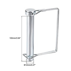 1/2″ Dia Trailer Coupler Pin 3-15/16″ Long Square Pto Pin