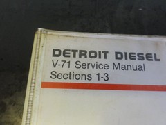 Detroit Diesel Series V- 71 Engine Service Manual Sections 1-3 only