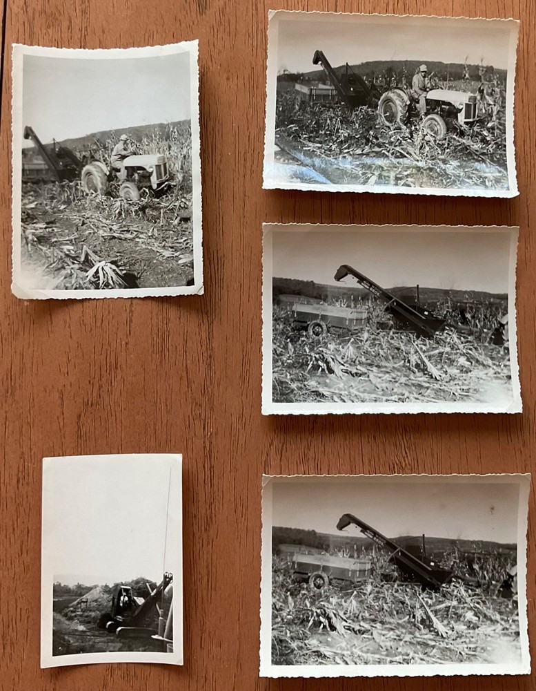 Tractor Reapers 4 1/2 x 3 1/2 B/W Pictures (5) L52