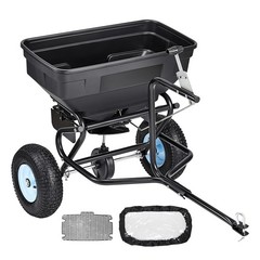 VEVOR Tow Behind Broadcast Spreader 130LB 15 Settings 0-9.8 ft Spreading Width