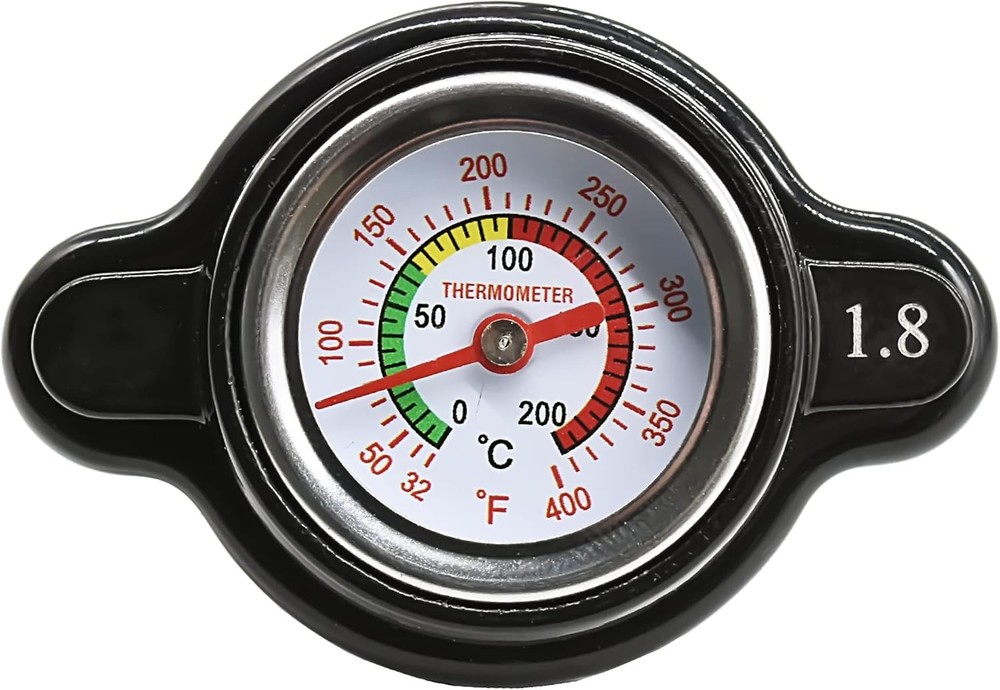 High Pressure Radiator Cap with Temperature Gauge Radiator Cap Fit for Off-Road