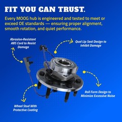 MOOG 513013 Wheel Bearing and Hub Assembly for Chevrolet Corvette