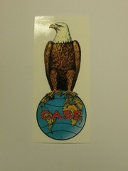 J I Case Eagle on Top of the World Decal 4 1/4″ high – NEW FREE SHIPPING