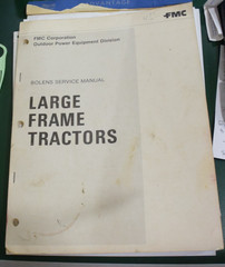 Vintage Original FMC Bolens Large Frame Tractors Service Manual 2/79