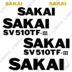 Fits Sakai SV510TF-III Decal Kit Roller – 7 YEAR OUTDOOR 3M VINYL!