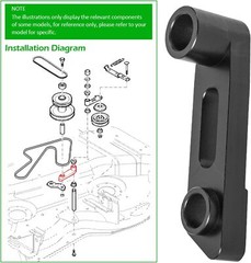 M136635 Jacksheave Deck Pulley Arm For John Deere 260 320 335 345 355D G100 GT26