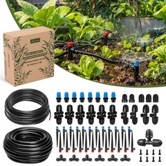 Drip Irrigation System Push-to-Connect Garden Watering Kit…
