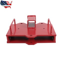 2″ Forklift Hitch Adapter Dual Pallet Trailer Tow Receiver Attachment Tractor