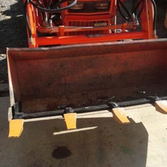 Titan Attachments UA Tooth Bar 60″ 86 lb. Bucket 23TF Bolt On Steel USA Made