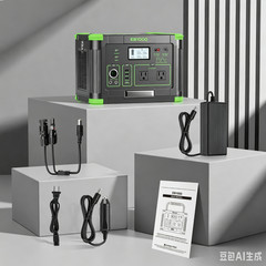 1000W 999Wh Portable Power Station Solar Charger Generator for Back Up Travel