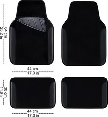 CAR PASS Waterproof Universal Fit Car Floor Mats, Faux Leather Car Carpet Mats,
