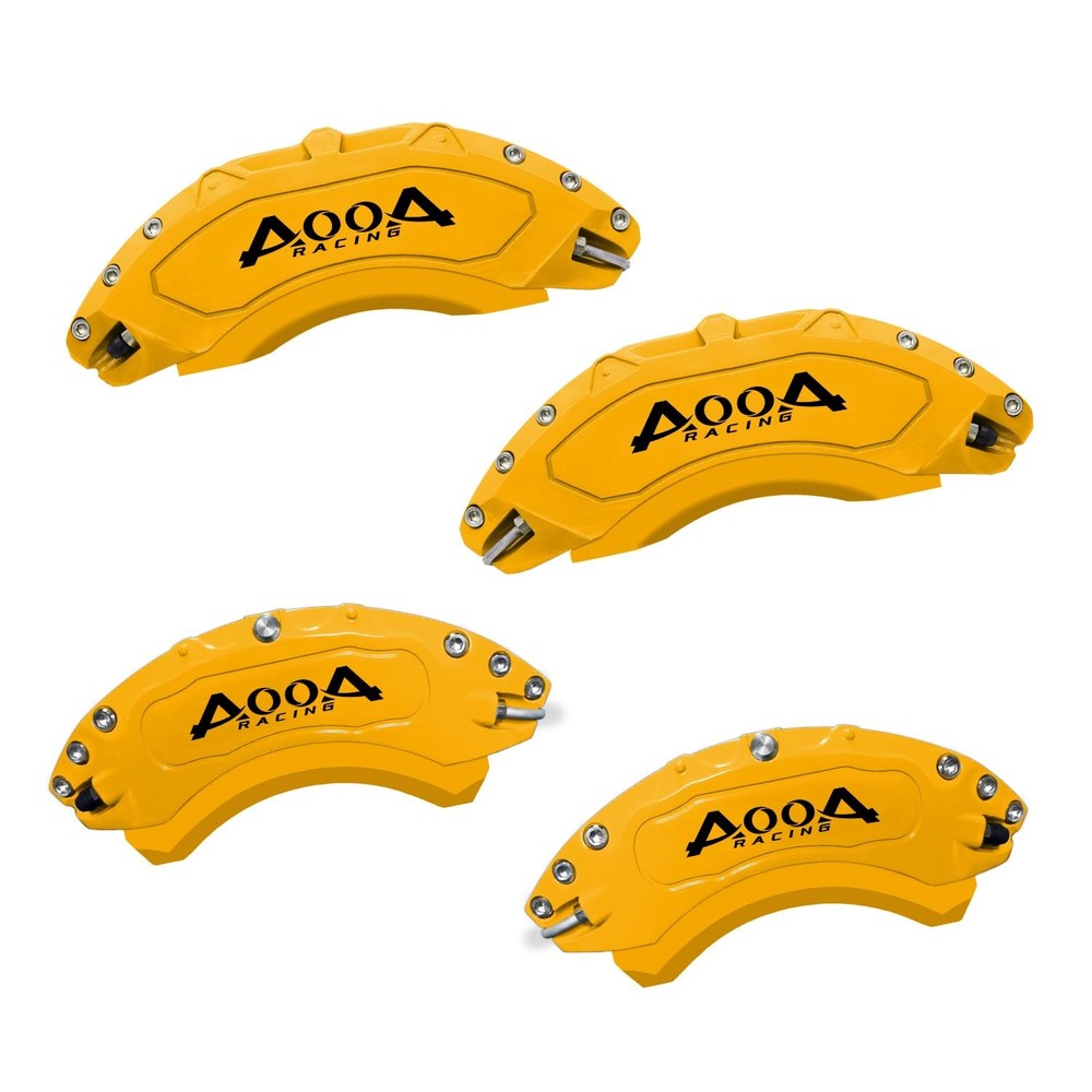 Yellow Black Aluminum Brake Caliper Covers 2024-2026 Kia Sorento Front Rear Kit