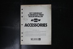 Chevrolet 1977 Truck Car Dealer Installed Accessories Manual AC 20
