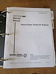 OEM Detroit Diesel Series 50 Service Manual 65E50 Sections 3-14