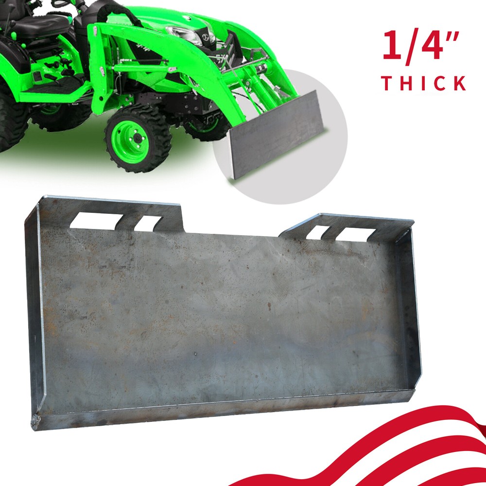 Mount Plate 1/4″ Skid Steer Tractor Adapter Loader Quick Tach Attachment Steel