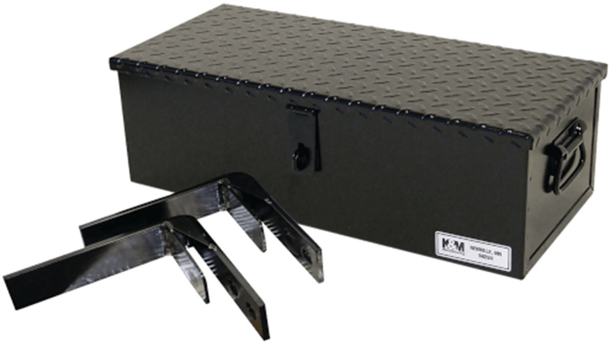 KM #30 Heavy Duty Steel Toolbox Kit with Brackets – Black