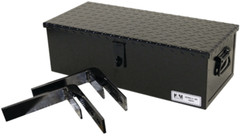 KM #30 Heavy Duty Steel Toolbox Kit with Brackets – Black