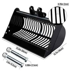 Attachment Screening Skeleton Bucket (600mm 23.6in) fit Mini Excavators Digger