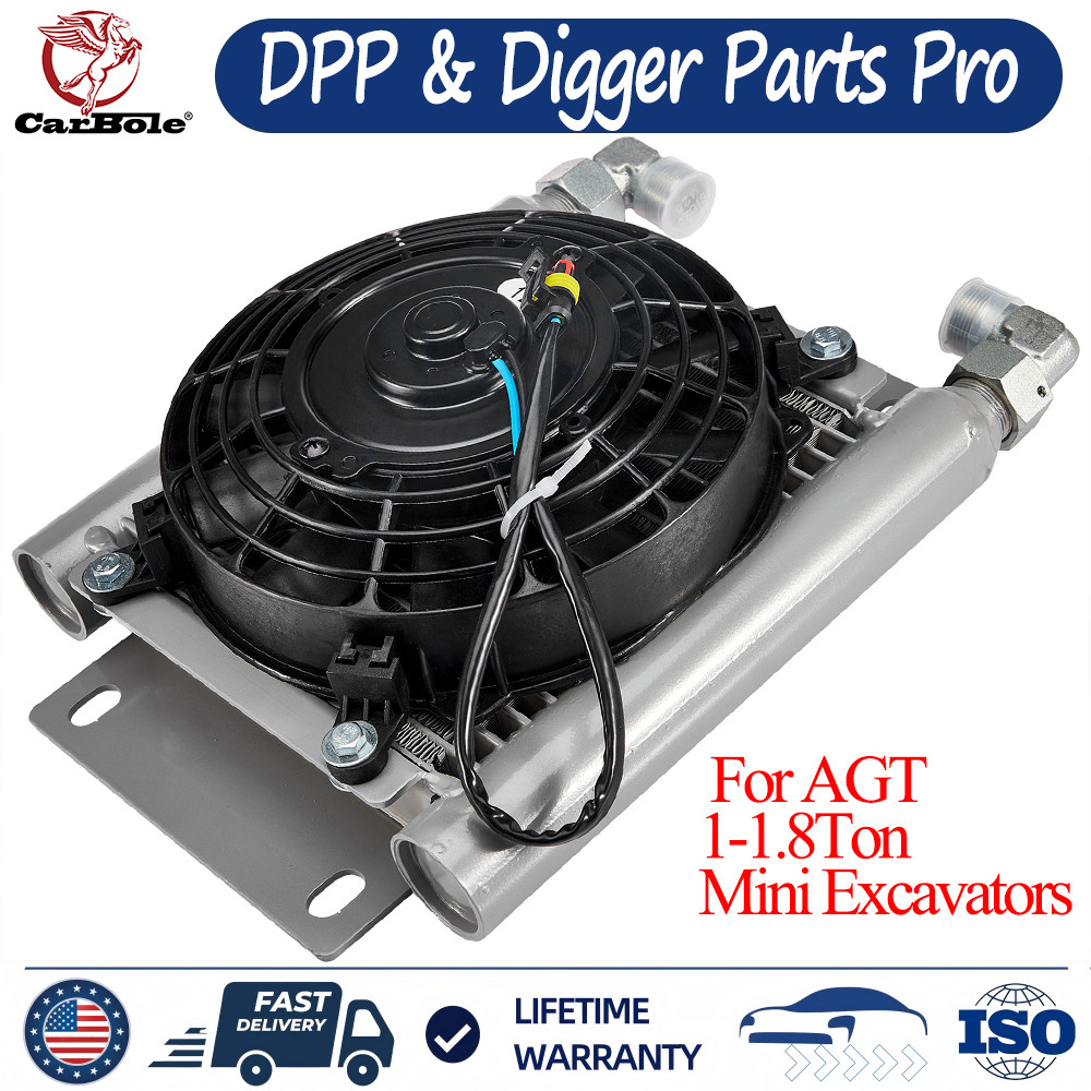 Radiator Plus Hydraulic Fan For AGT 1-1.8Ton Mini Excavators H12, QH12 New