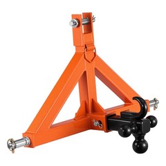 VEVOR 3 Point Trailer Hitch 2″ Receiver Tow Drawbar Category 1 Tractor 3 Balls