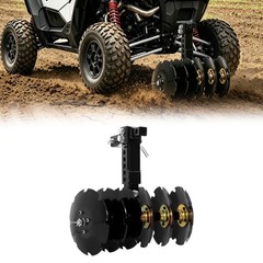 For Universal Adjustable 20” Rear Steel Disc Harrow Steel 6 Pcs 10″ Disc Plow