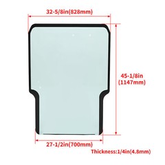 Front Door Glass Window For Skid Steer Takeuchi TL140 TL150 Replaces 0880865301