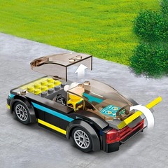 LEGO City Electric Sports Car 60383, Toy for 5 Plus Years Old Boys and Girls, Ra