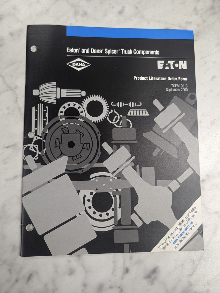EATON DANA SPICER TRUCK COMPONENTS PRODUCT LITERATURE ORDER FORM TCFM-0018