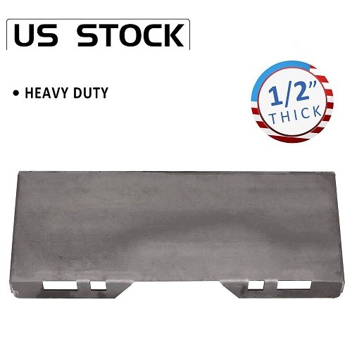 1/2″Quick Tach Attachment Mount Plate Hitch For Skid Steer Loader Bobcat Kubota