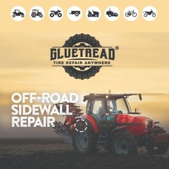 GlueTread Tractor Sidewall Tire Repair Kit Easy to Apply No Need to Remove Tire