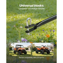 Uimoso Tow-Behind Broadcast Spreader 130LB, Settings, 0-9.8 ft Spread Width
