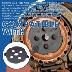 1Pcs For Allis-Chalmer to John Deere Lustran Seed Plate Adaptor MC4300 Silvery