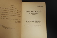 Maintenance Manual Parts Catalog TM 5-9060 War Department Book Crane Tractor