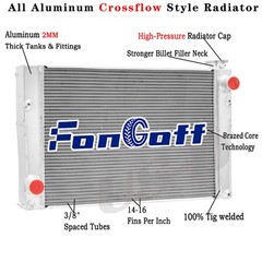 4-Row 70mm Aluminum Radiator fit Case New Holland Skidsteer 47946380 /47362351