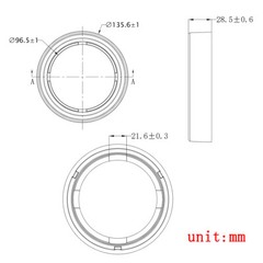 4x Head Light Rubber Rings 676078R1 For John Deere Case IH International Tractor
