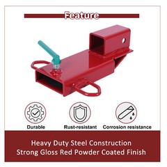 Clamp On Forklift Trailer Hitch 2″ Receiver Attachment Fork Towing Adapter