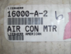 LIEHBERR 16000-A-2 AIR CONDITIONING AC UNIMOTOR 14552 24V BLOWER MOTOR NEW