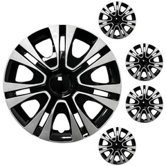 4x 15 Inch Petal Style Plastic Hubcaps Wheel Covers Set Steel Rims