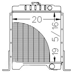 Radiator Fits 1840 1840 and 1845C 1845C 1347609C1 1A12192 301877A1 301877A2 A173